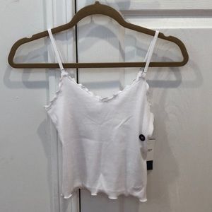 White tank top! NEW/NEVER BEEN WORN!
